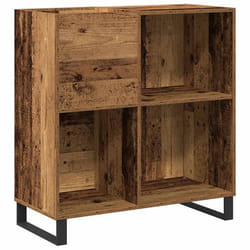 Meuble À Vinyles Bois Ancien 85 X 38 X 89 Cm Bois D'Ingénierie Vidaxl