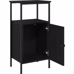 Cet ensemble de tables de chevet rectangulaires en chêne noir mélange artisanat et style moderne - idéal pour ta chambre. La  ...