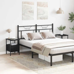 Table de chevet avec tiroir 2 pcs Chêne noir 34 x 36 x 50 cm vidaXL