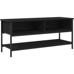 Vidaxl - Meuble tv Noir Chêne 100x35x45 cm Bois d'ingénierie et Acier