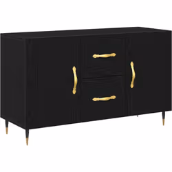 Ce buffet moderne en chêne noir est une super addition pour n'importe quelle salle à manger ou salon. Fabriqué à partir de bo ...