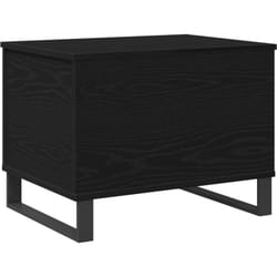 Table Basse Avec Plateau Relevable Noir Chêne 60x44,5x45 cm Bois d'ingénierie Vidaxl