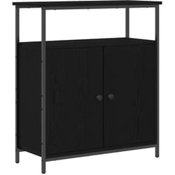 Buffet Chêne noir 70 x 30 x 80 cm Bois d'ingénierie Vidaxl