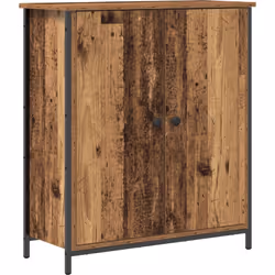 Ce buffet sideboard rustique allie praticité et style, parfait pour ta salle à manger. Fait en bois recyclé massif, il amène  ...