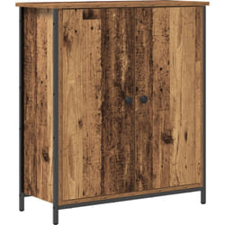 Buffet Bois Ancien 70x30x80 cm en Bois Aggloméré et Acier Vidaxl