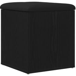 Vidaxl - Banc de Rangement Chêne noir 42 x 42 x 45 cm Bois d'ingénierie