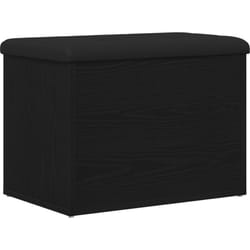 Vidaxl - Banc de rangement en chêne noir 60x40x45 cm en bois d'ingénierie