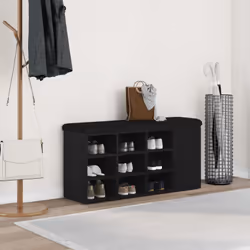 Ce banc d'entrée combine style et fonctionnalité, parfait pour les maisons modernes qui veulent faire forte impression. Son c ...