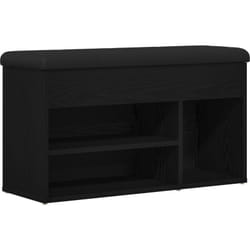 Banc de rangement Chêne noir 80x30x45 cm Bois aggloméré vidaXL