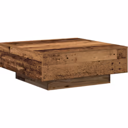 Cette table basse rustique en chêne massif est un super ajout à ton espace de vie, alliant style et praticité. Sa finition bo ...
