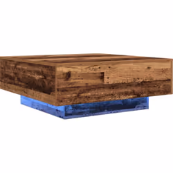Cette table basse rustique, faite de bois massif récupéré, mélange vraiment style et praticité, c'est un super choix pour ton ...