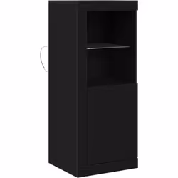 Ce cabinet moderne en chêne noir, c'est la combinaison parfaite de rectitude et de style, fait pour embellir ton salon ou n'i ...