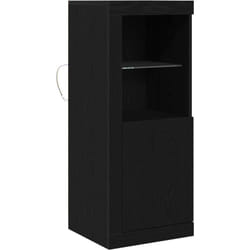 Vidaxl - Buffet avec lumières led Chêne noir 41x37x100 cm