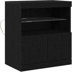 Buffet Noir 60 x 37 x 67 cm Bois d'ingénierie Vidaxl