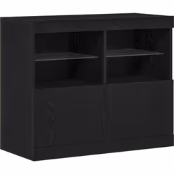 Ce buffet combine style moderne et praticité, en faisant un super ajout à ta salle à manger ou salon. Son fini en chêne noir  ...