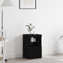 Vidaxl - Buffet avec éclairage led Chêne noir 41x37x67 cm