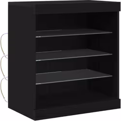 Ce buffet contemporain en chêne noir a une vibe moderne et épurée, parfait pour les salles à manger ou les salons. Son design ...