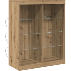 Vidaxl - Buffet avec lumières led Chêne Artisan 41x37x100 cm