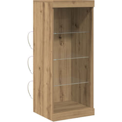 Vidaxl - Buffet avec lumières led chêne artisan 41x37x100 cm