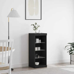 vidaXL Buffet Chêne noir 41 x 37 x 100 cm Bois d'ingénierie