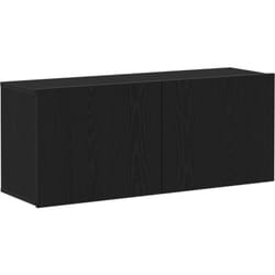 Vidaxl - Meuble tv mural Chêne noir 100x30x41 cm Bois d'ingénierie