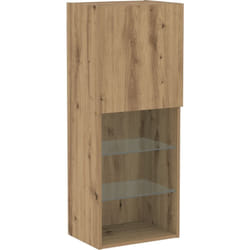 Meuble TV avec éclairage LED Chêne Artisan 40,5x30x102 cm vidaXL