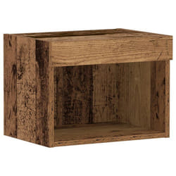 Ensemble Meuble Tv Montage Mural Bois Ancien 40 X 30 X 30 Cm Vidaxl