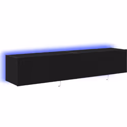 Le meuble TV moderne en chêne noir donne un design stylé et pratique à ton salon ou ta salle de cinéma maison. Il est à la fo ...