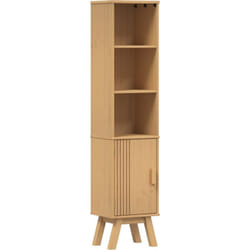 Vidaxl - Cabinet de salle de bain Marron 35x30x159 cm en bois de pin massif