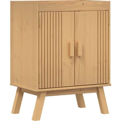 Vidaxl - Meuble sous lavabo 114x43x73,5 cm en bois de pin massif