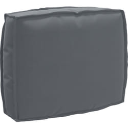 Coussin de palette pour dossier anthracite 50 x 40 x 12 cm, tissu Oxford Vidaxl