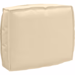 Ce coussin stylé a une forme rectangulaire à la mode, fait de polyester beige confortable qui vous apporte confort et style. ...