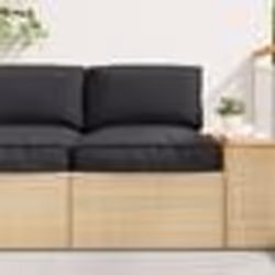 vidaXL Coussin de palette pour siège noir 50x50x12 cm en tissu Oxford