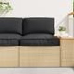 vidaXL Coussin de palette pour siège noir 50x50x12 cm en tissu Oxford