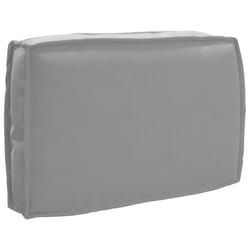 vidaXL Coussin de palette pour dossier gris 60 x 40 x 12 cm, tissu Oxford