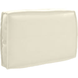 Coussin de palette pour dossier Crème 60x40x12 cm Tissu Oxford vidaXL