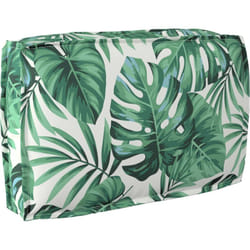Coussin dossier motif feuille 60x40x12 cm, tissu Oxford Vidaxl