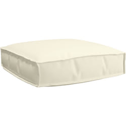Coussin de palette pour siège crème 60 x 60 x 12 cm en tissu Oxford vidaXL