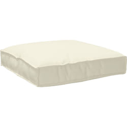 Coussin de Palette pour assise Crème 80x80x12 cm Tissu Oxford Vidaxl