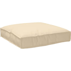 Coussin de palette pour siège beige 80x80x12 cm tissu Oxford vidaXL