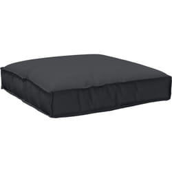 Coussin de Palette Noir 80x80x12 cm en Tissu Oxford Vidaxl