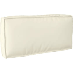 Vidaxl - Coussin de palette pour dossier Crème 80x40x12 cm Tissu Oxford
