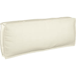 Coussin de palette pour dossier crème 120 x 40 x 12 cm, tissu Oxford Vidaxl