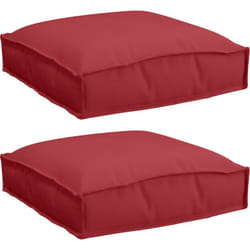 Vidaxl - Coussins de palette pour siège 2 pcs Rouge vin 40x40x8 cm Tissu Oxford