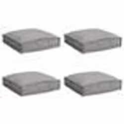 vidaXL Coussins en palette pour siège 4 pcs gris 40 x 40 x 8 cm en tissu Oxford