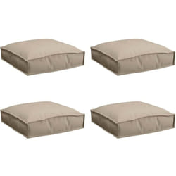 Coussin pour assise de palette 4 pcs Taupe 40 x 40 x 8 cm Vidaxl