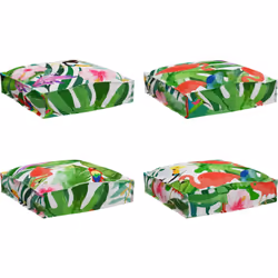Cet ensemble de coussins de palette vidaXL améliore vraiment ton confort de siège, avec un design tropical qui est top pour t ...