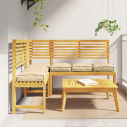 vidaXL Coussin d'extérieur Ensemble de 6 Beige Polyester 40x40x8 cm
