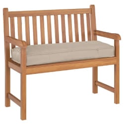 vidaXL Coussin de palette pour banc Taupe 110x40x8 cm