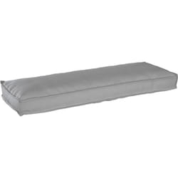 Coussin de palette pour banc gris 120 x 40 x 8 cm en tissu Oxford Vidaxl